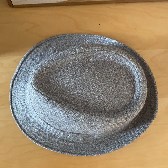 Woven gray Fedora Hat Medium/56cm - Picture 4 of 8